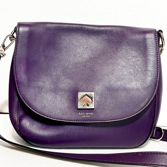 kate spade Handbags - Purple Leather Kate Spade Crossbody Bag